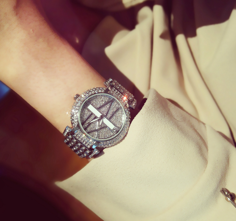 Luxury Diamond Women Watches Stainless Steel Wrist Watch