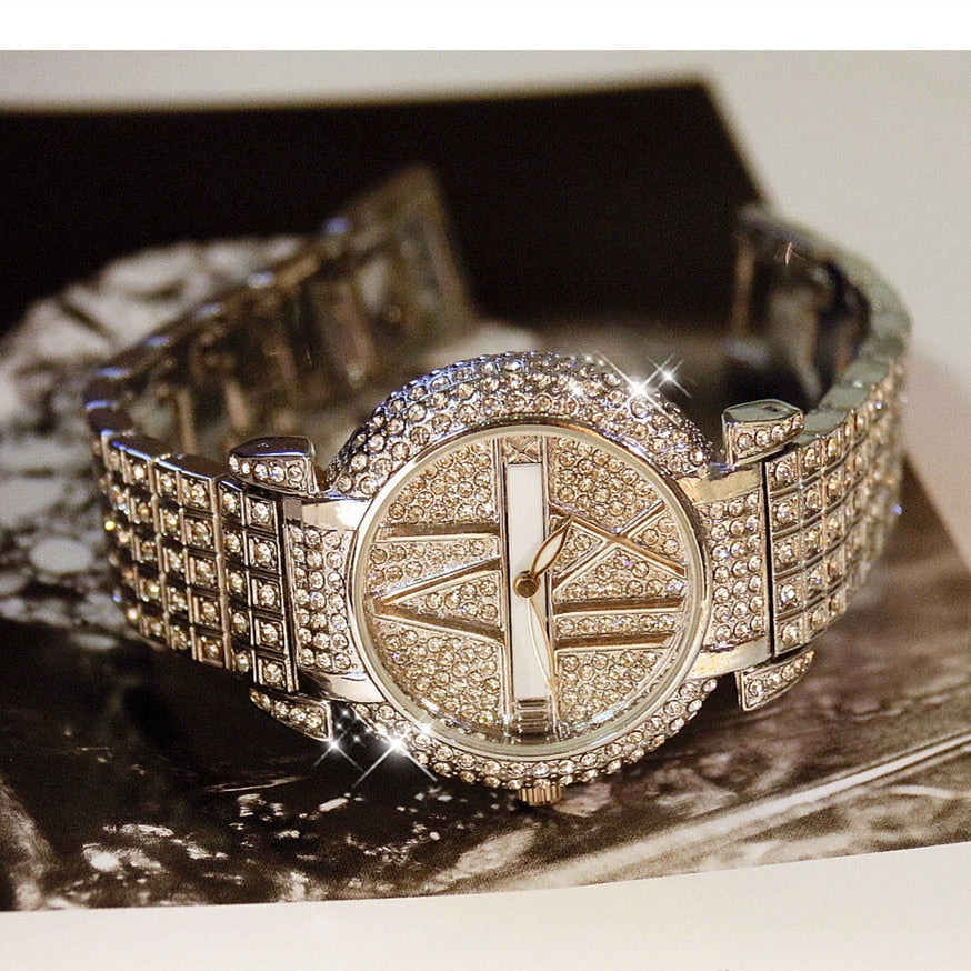Luxury Diamond Women Watches Stainless Steel Wrist Watch