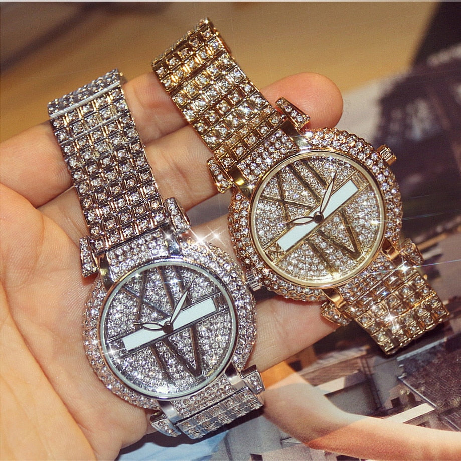 Luxury Diamond Women Watches Stainless Steel Wrist Watch
