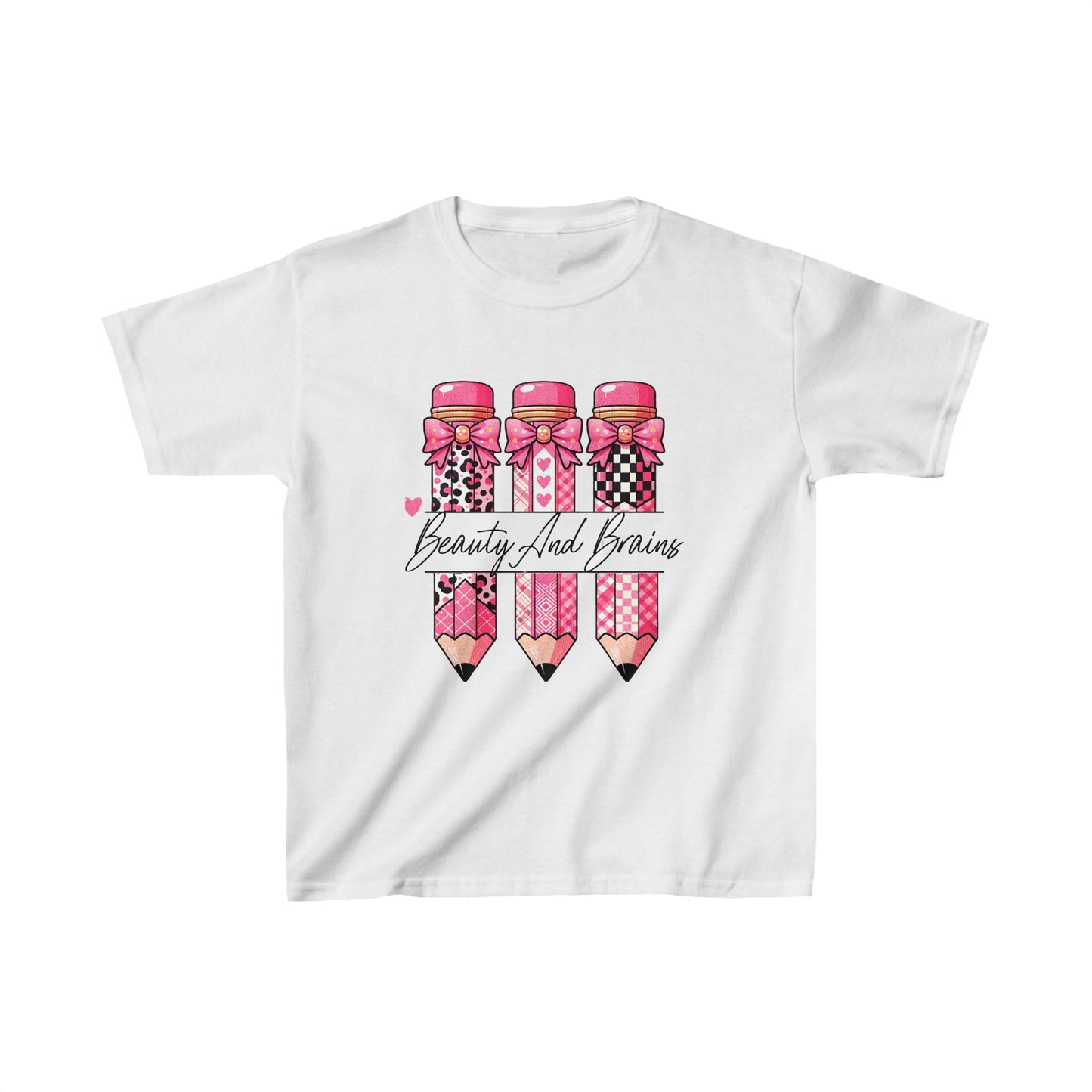 Kids Beauty And Brains Tee