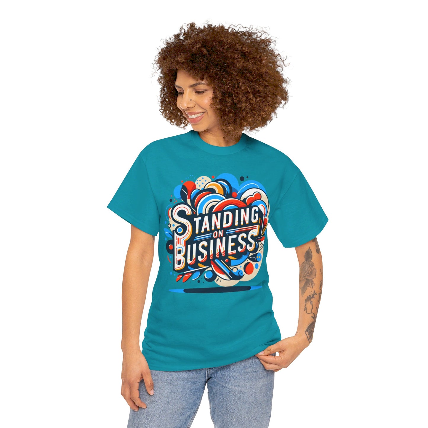 Unisex Standing on Business Tee