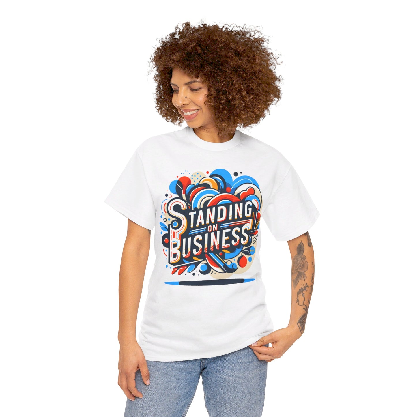 Unisex Standing on Business Tee