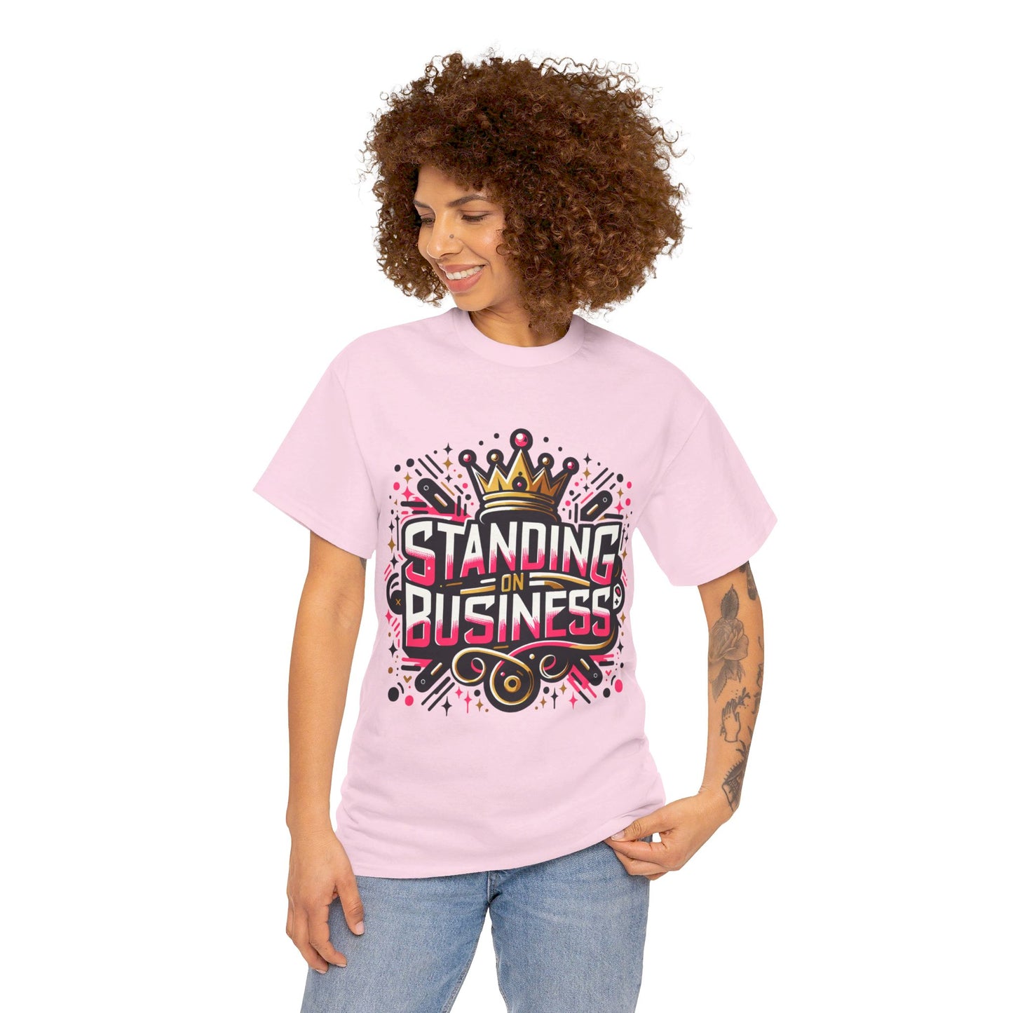 UNISEX STANDING ON BUSINESS Tee