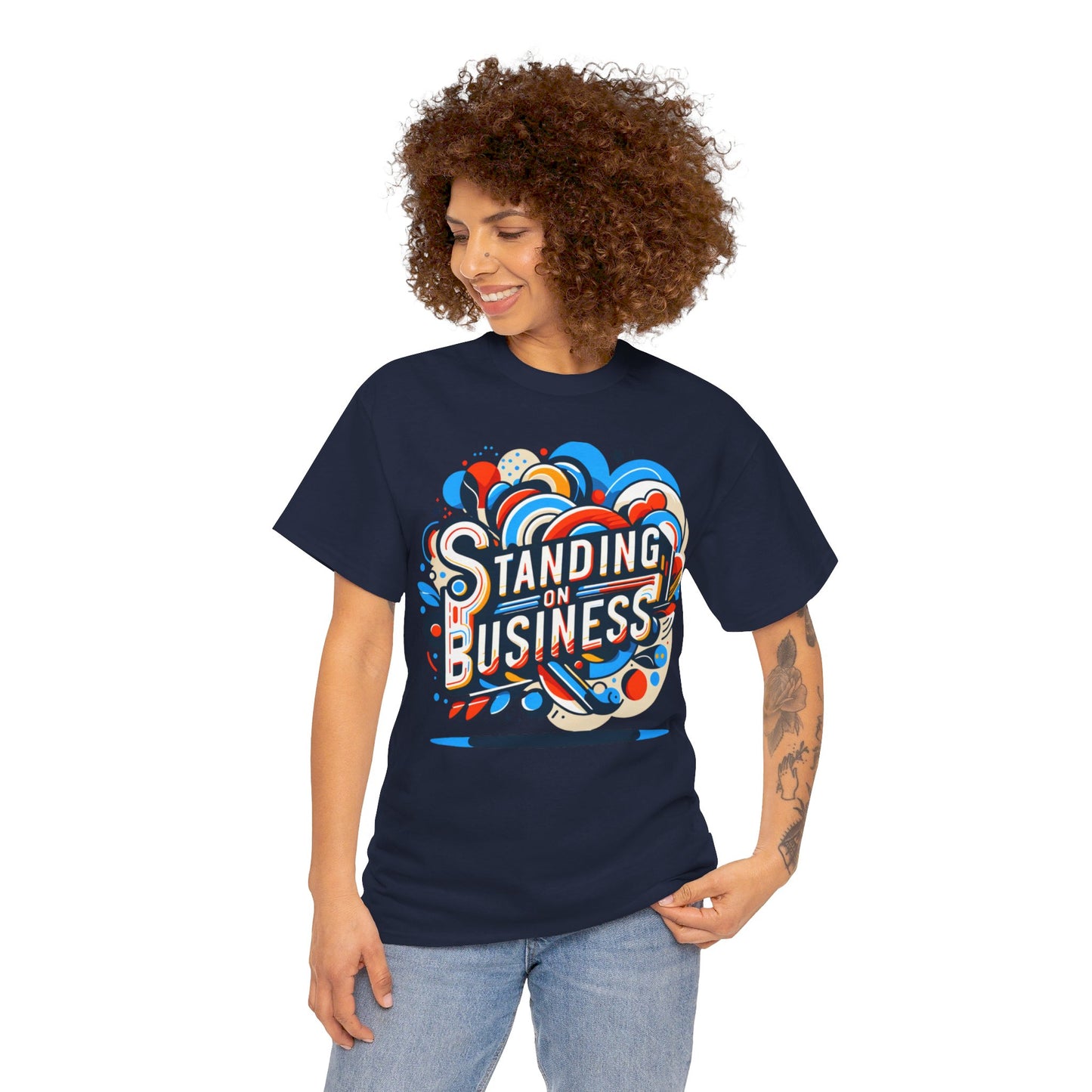 Unisex Standing on Business Tee