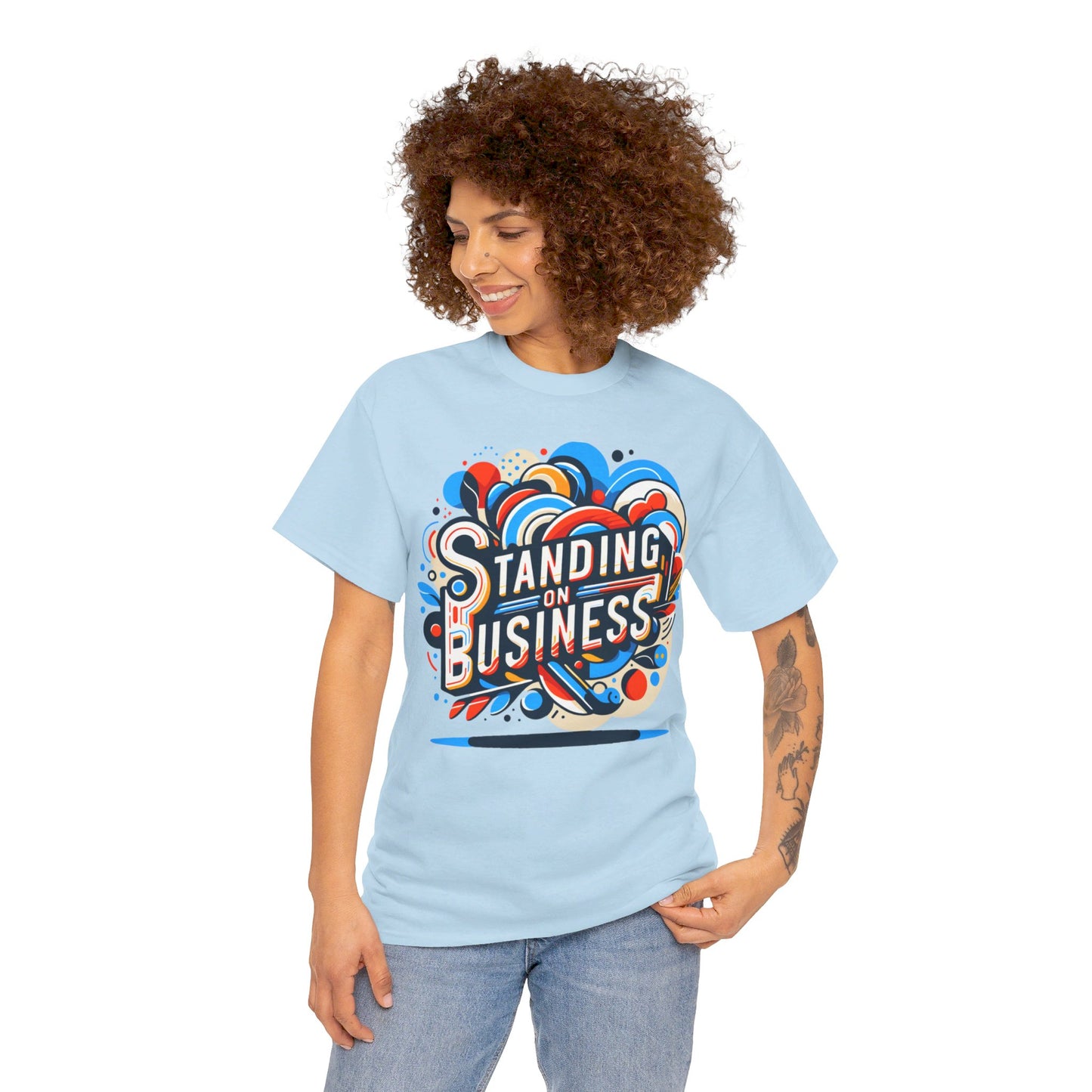 Unisex Standing on Business Tee