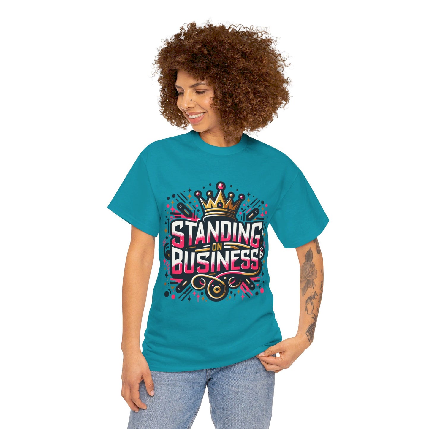 UNISEX STANDING ON BUSINESS Tee