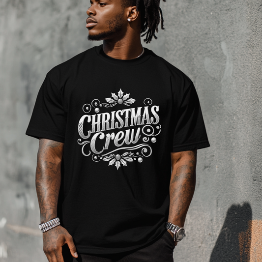 Silver Christmas Crew Tshirt-00