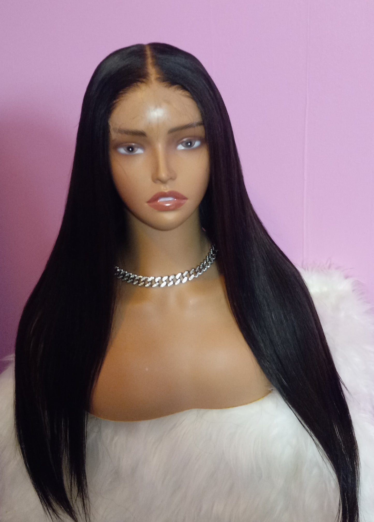 Glueless 5x5 Hd Closure Raw Straight Wig