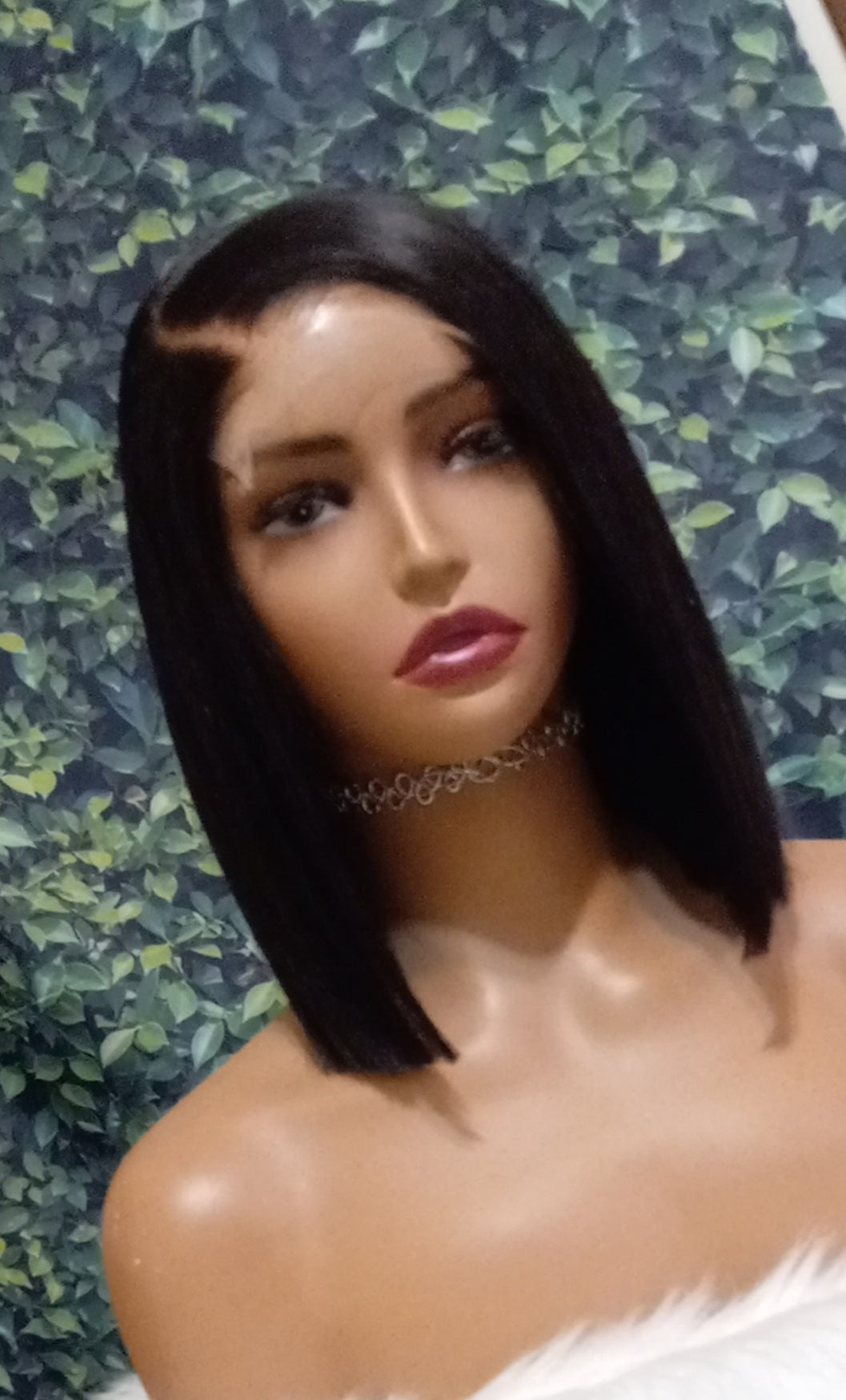 Glueless 5x5 Transparent Lace Straight Bob