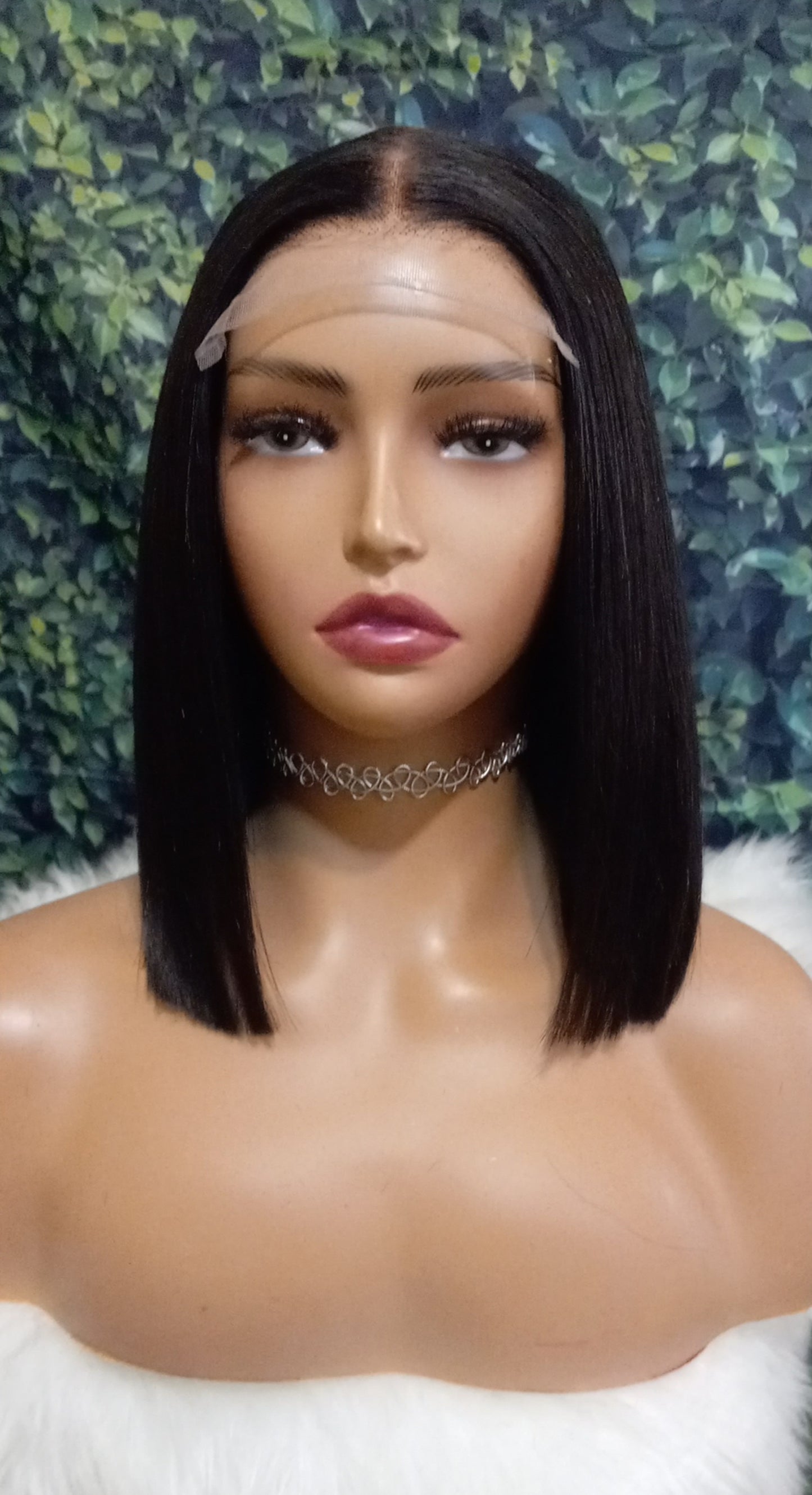 Glueless Raw Indian  5x5 Transparent Lace Straight Bob