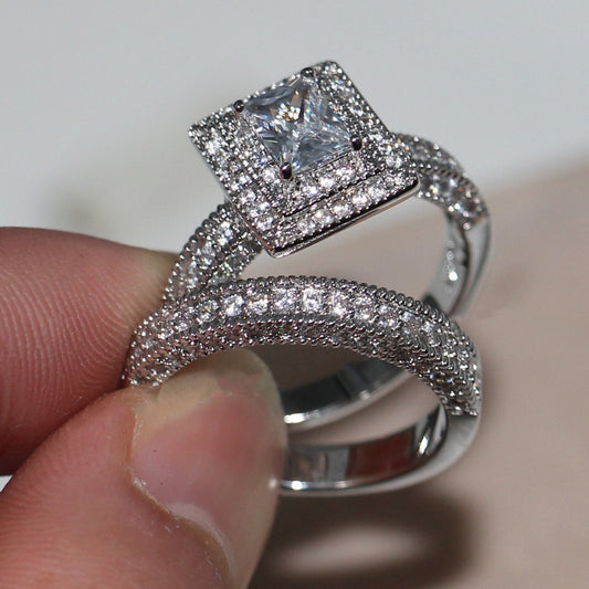 high-end luxury double-layer ring