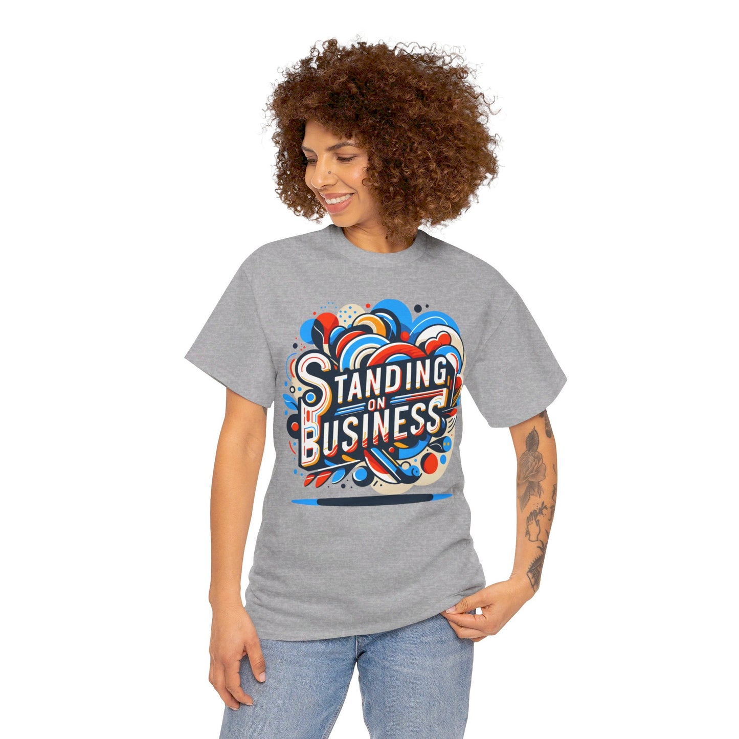 Unisex Standing on Business Tee