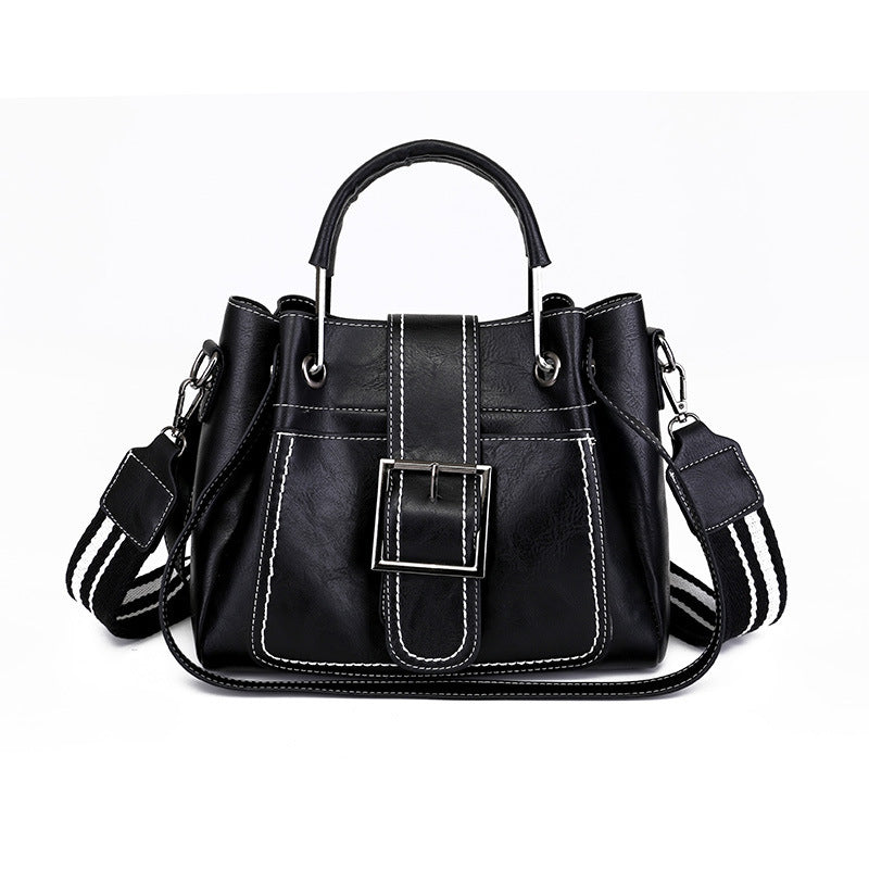 Women Handbag Ladies Soft Pu Leather Bag Pin Type