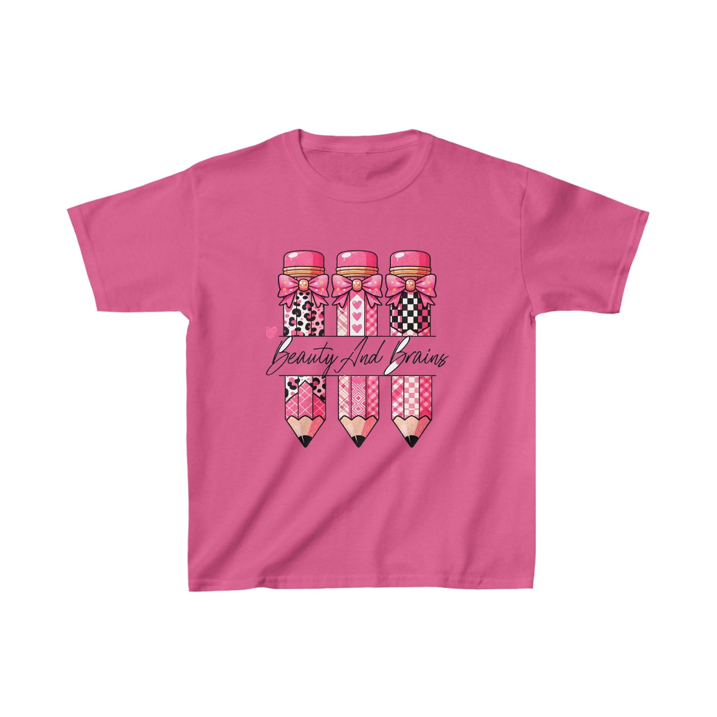 Kids Beauty And Brains Tee