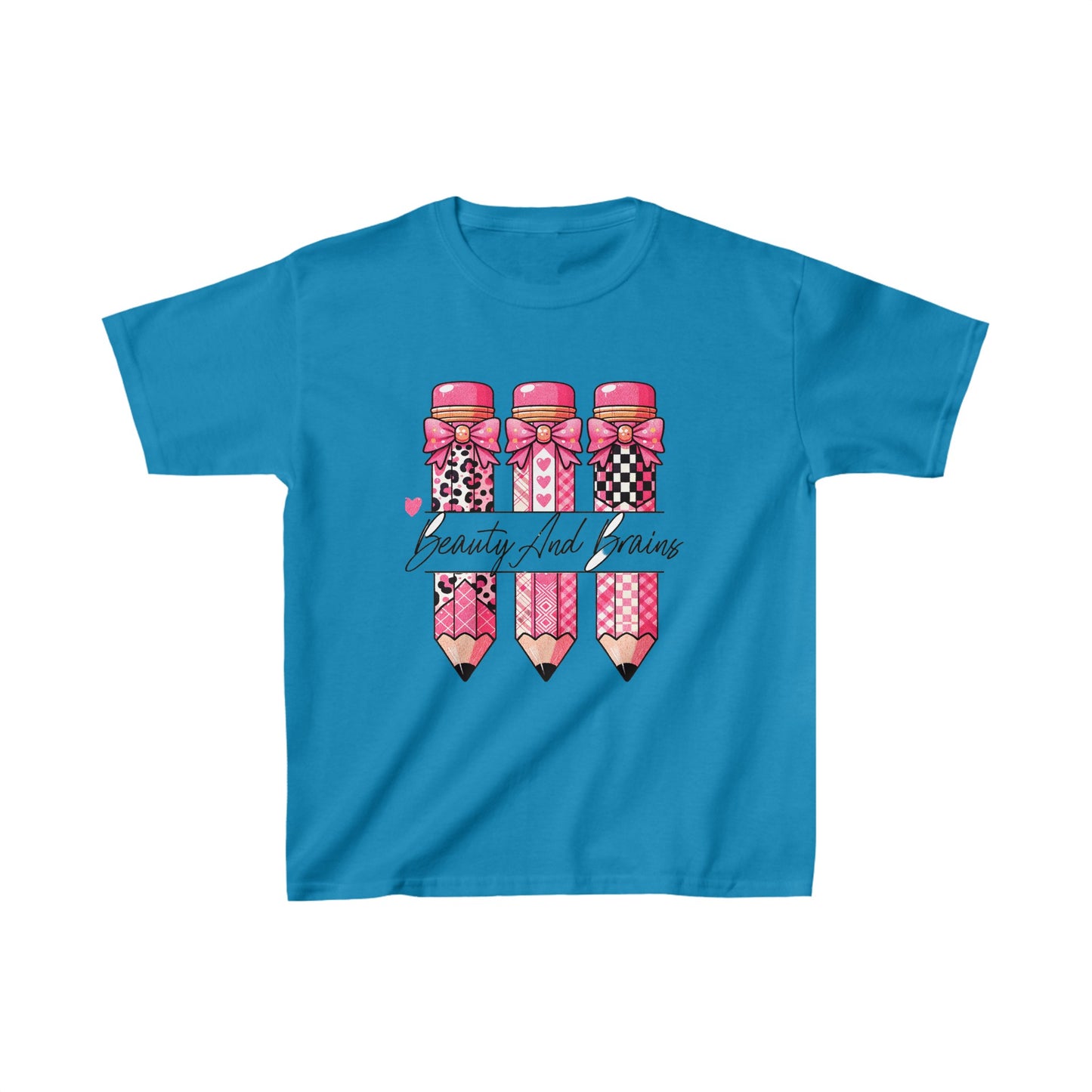 Kids Beauty And Brains Tee