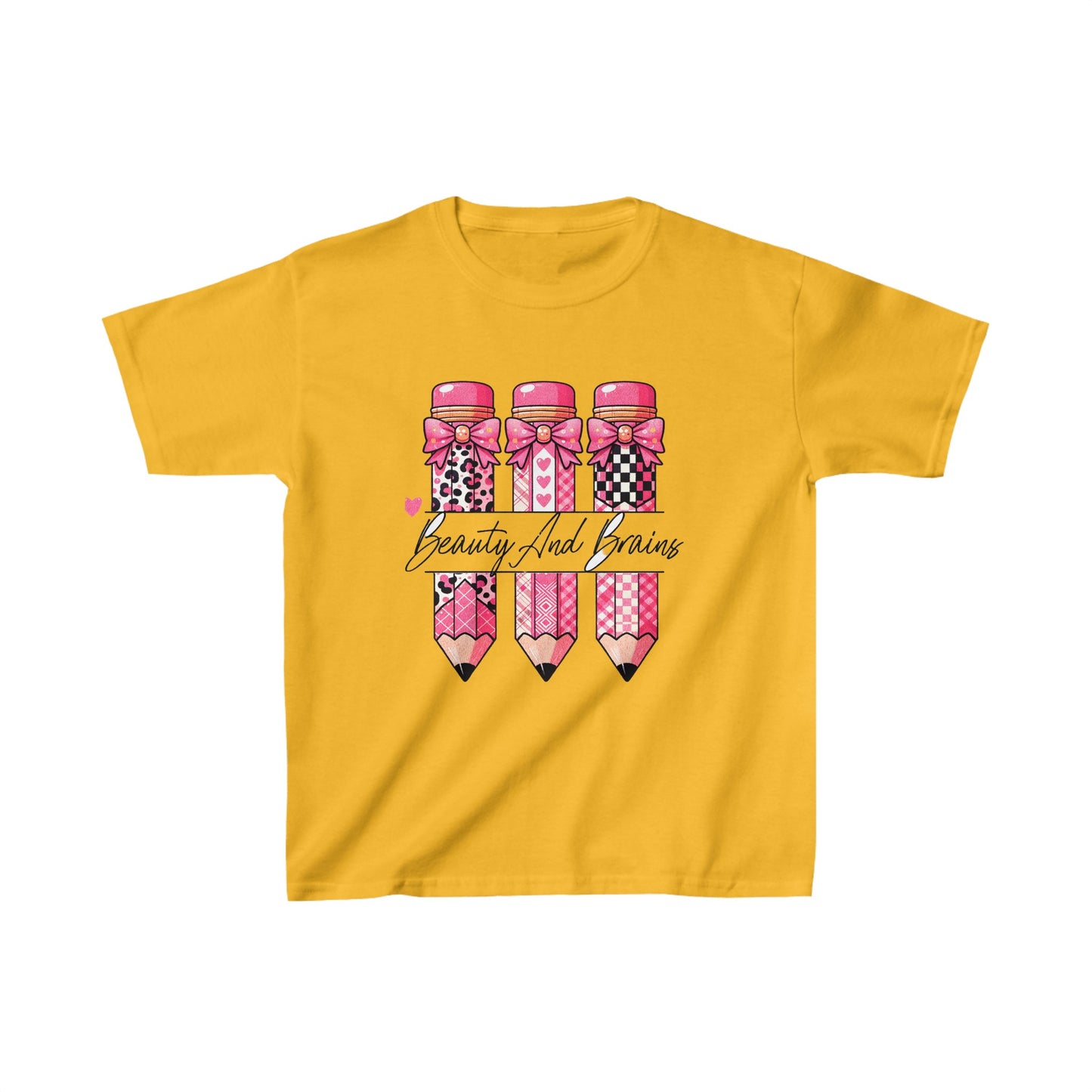 Kids Beauty And Brains Tee