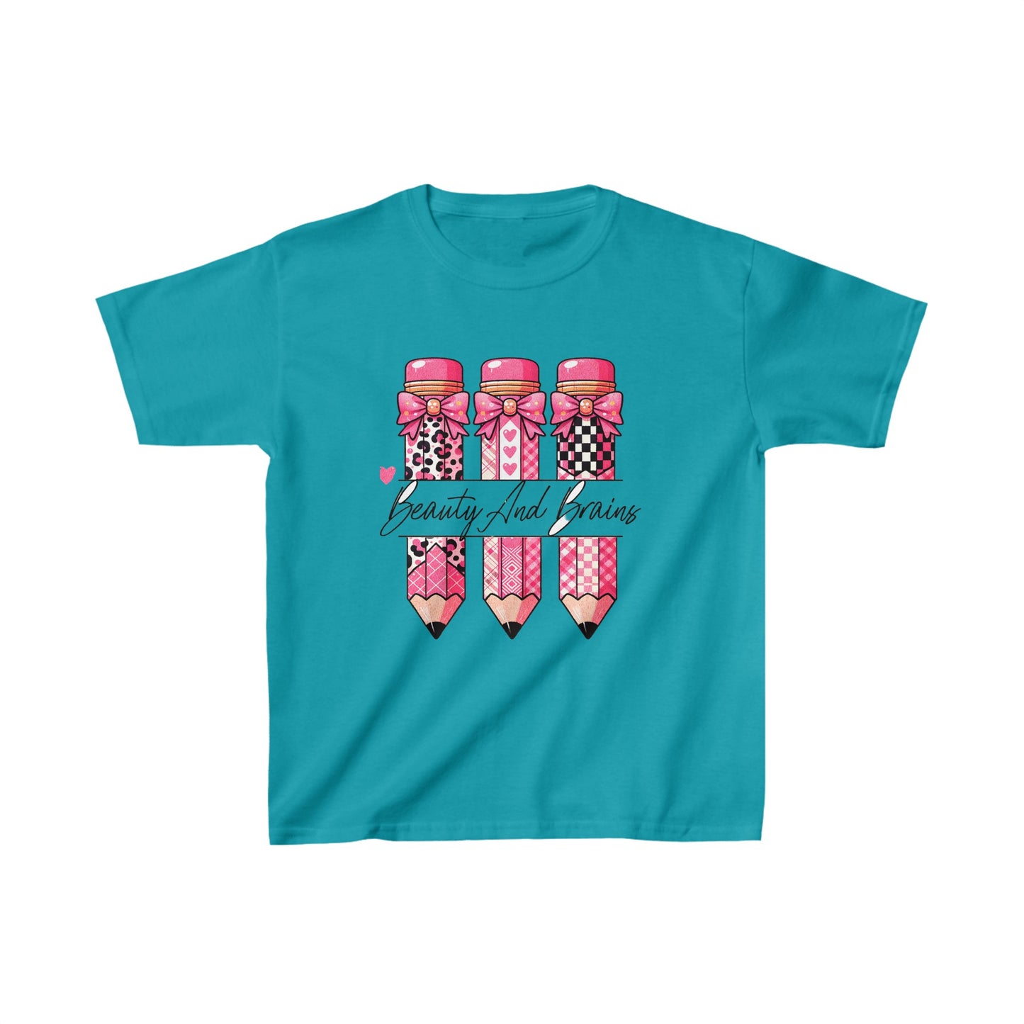 Kids Beauty And Brains Tee