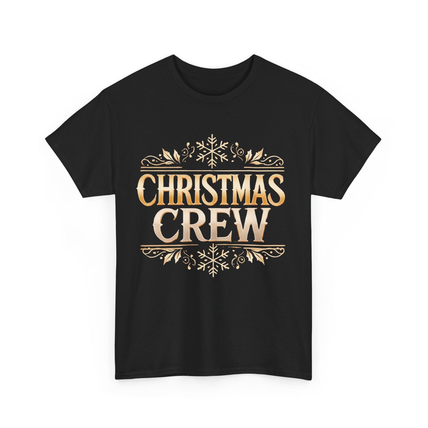 Unisex Gold Christmas Crew Tshirt