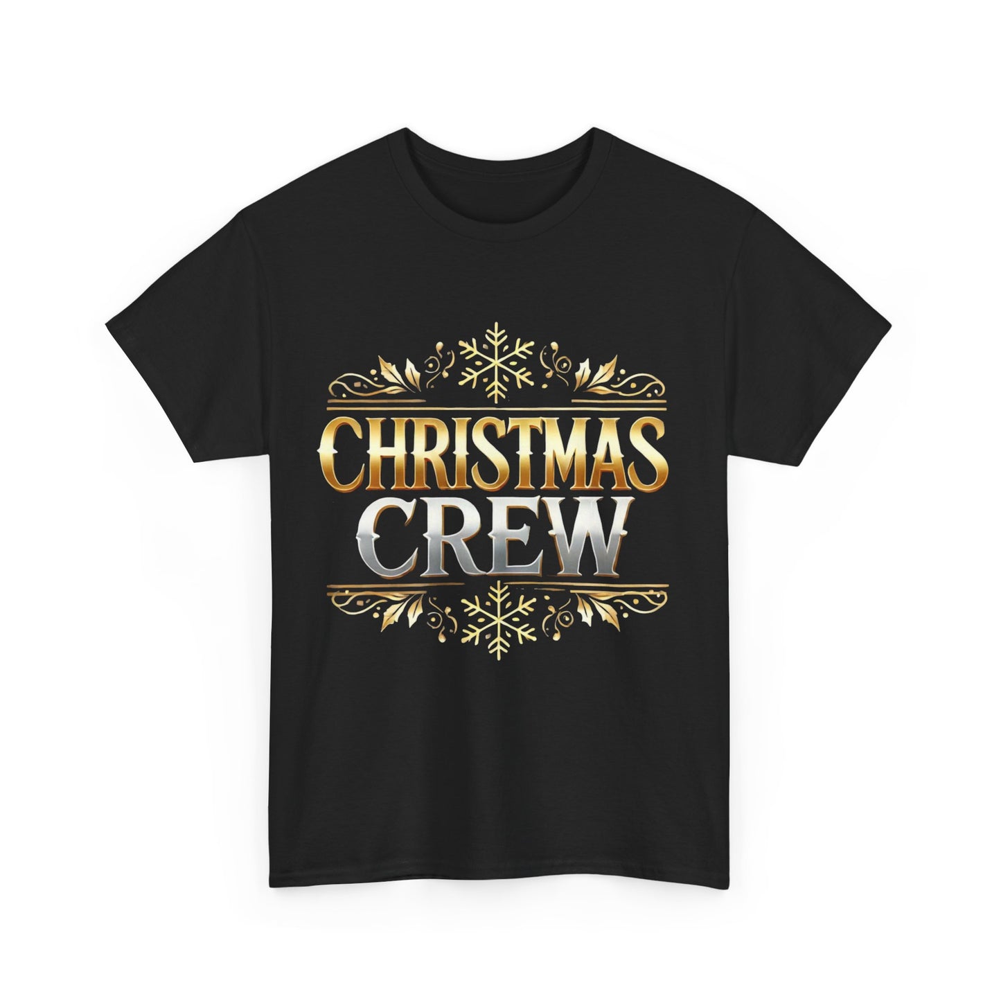 Slver  & Gold Christmas Crew Tshirt