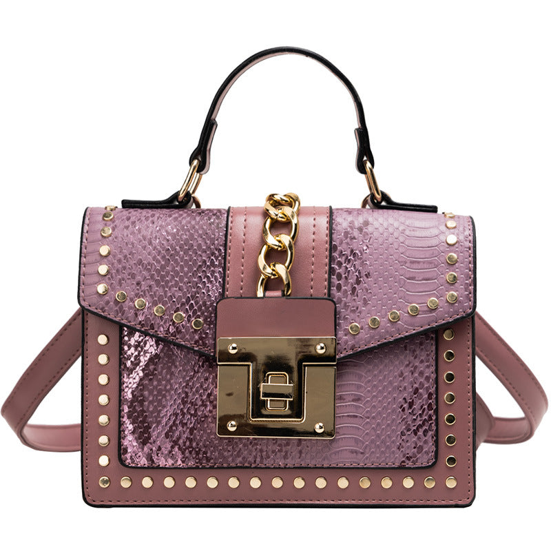 Snake Skin Pattern Handbag