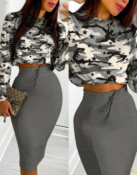 ladies skirt set